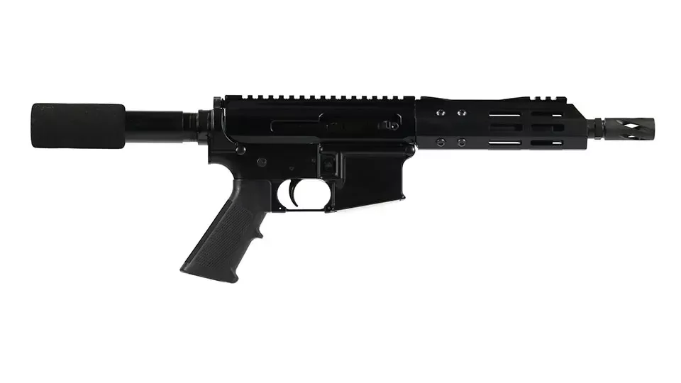 .17 HMR Side Charging Pistol | 10.5" Parkerized Heavy Barrel| 1:9 Twist | Forged Lower | MLOK