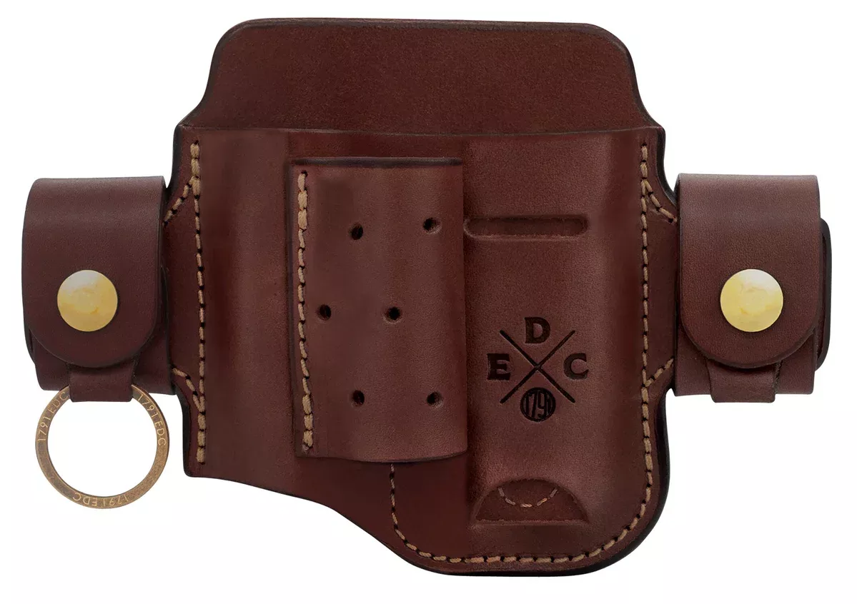 1791 Gunleather HDASLFCHNA EDC Heavy Duty Action Snap OWB Chestnut Leather Belt Loop Ambidextrous