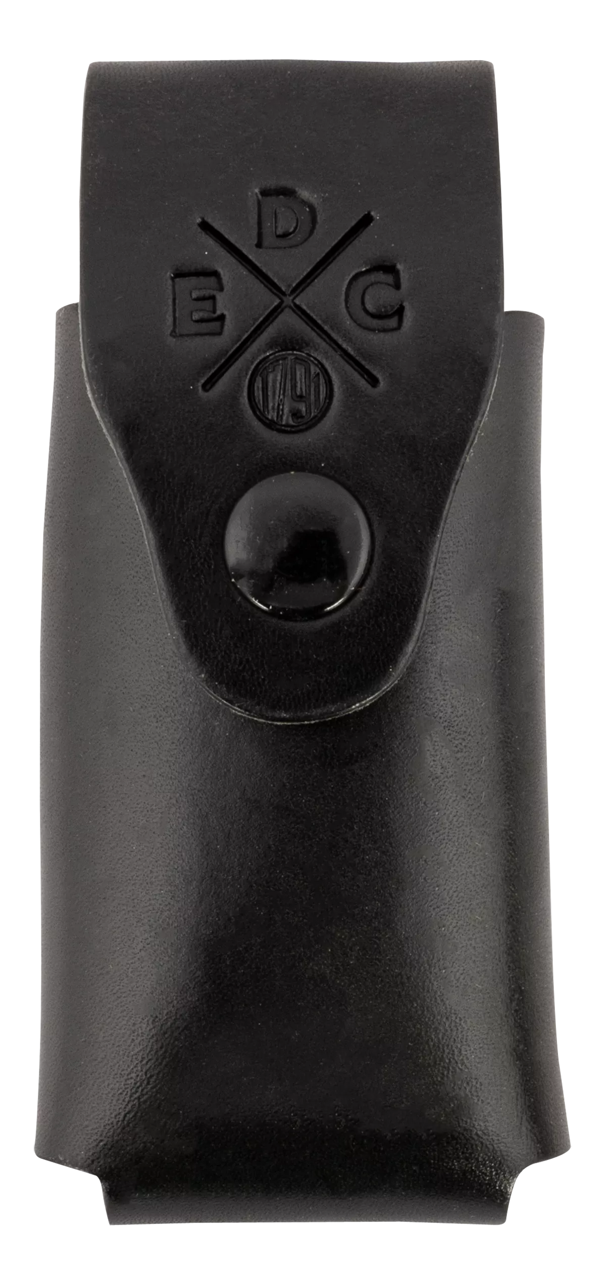 1791 Gunleather HDESSLSBLKA EDC Heavy Duty Easy Slide OWB Black Leather Belt Slide Ambidextrous
