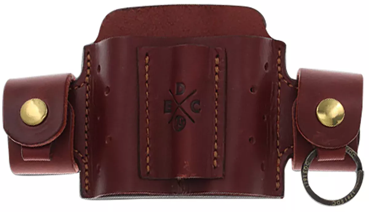 1791 Gunleather MNASMFCHNA EDC Mini Action Snap OWB Chestnut Leather Belt Loop Ambidextrous