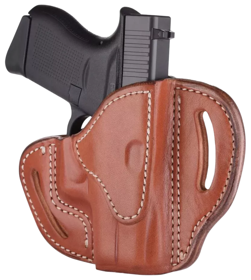 1791 Gunleather ORBHCCBRR BHC Optic Ready OWB Compact Classic Brown Leather Belt Slide Compatible w/Glock 43/Sig P365 Right Hand