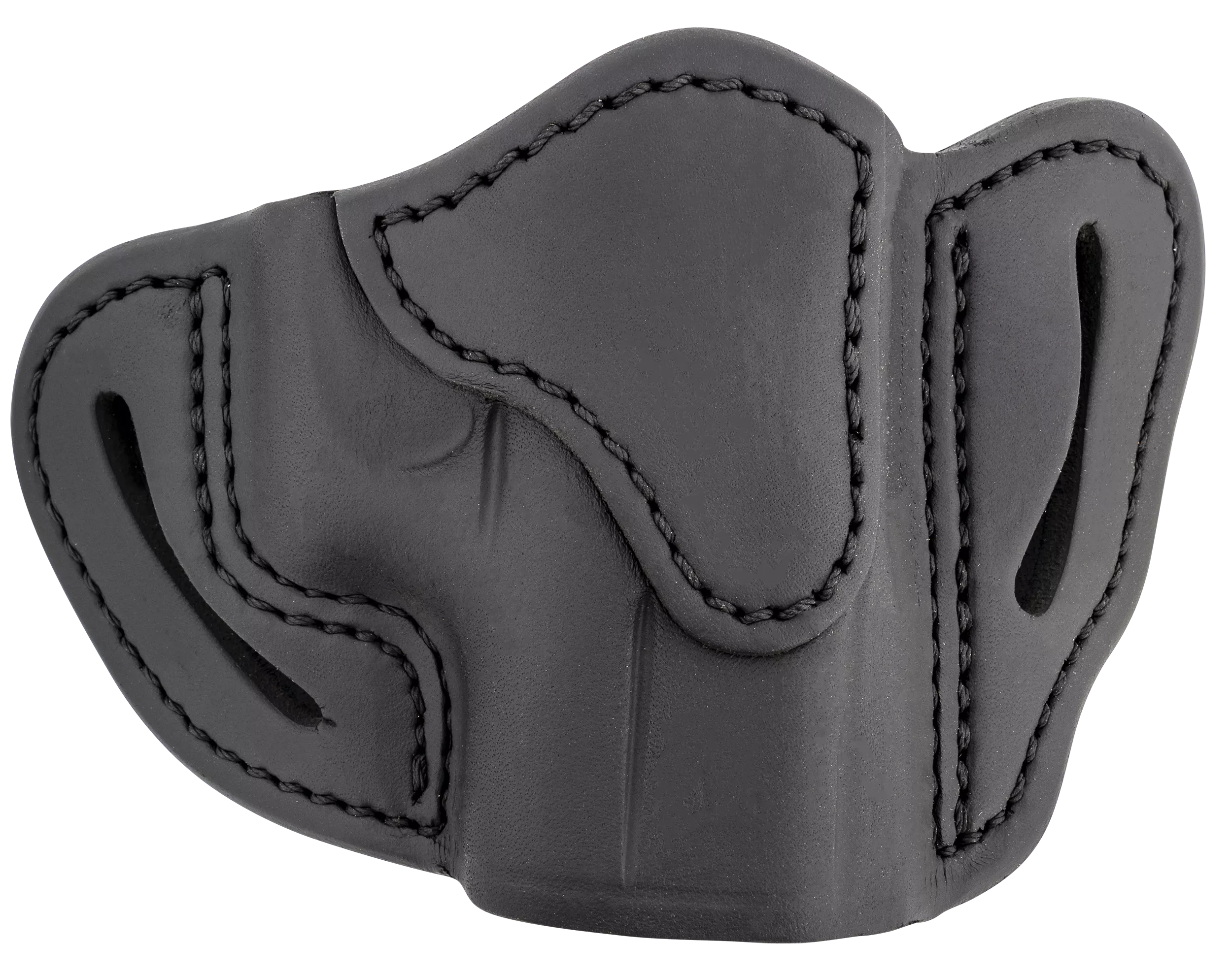 1791 Gunleather ORBHCSBLR BHC Optic Ready OWB Compact Stealth Black Leather Belt Slide Compatible w/Glock 43/Sig P365/Walther PPK Right Hand Includes Belt Clip