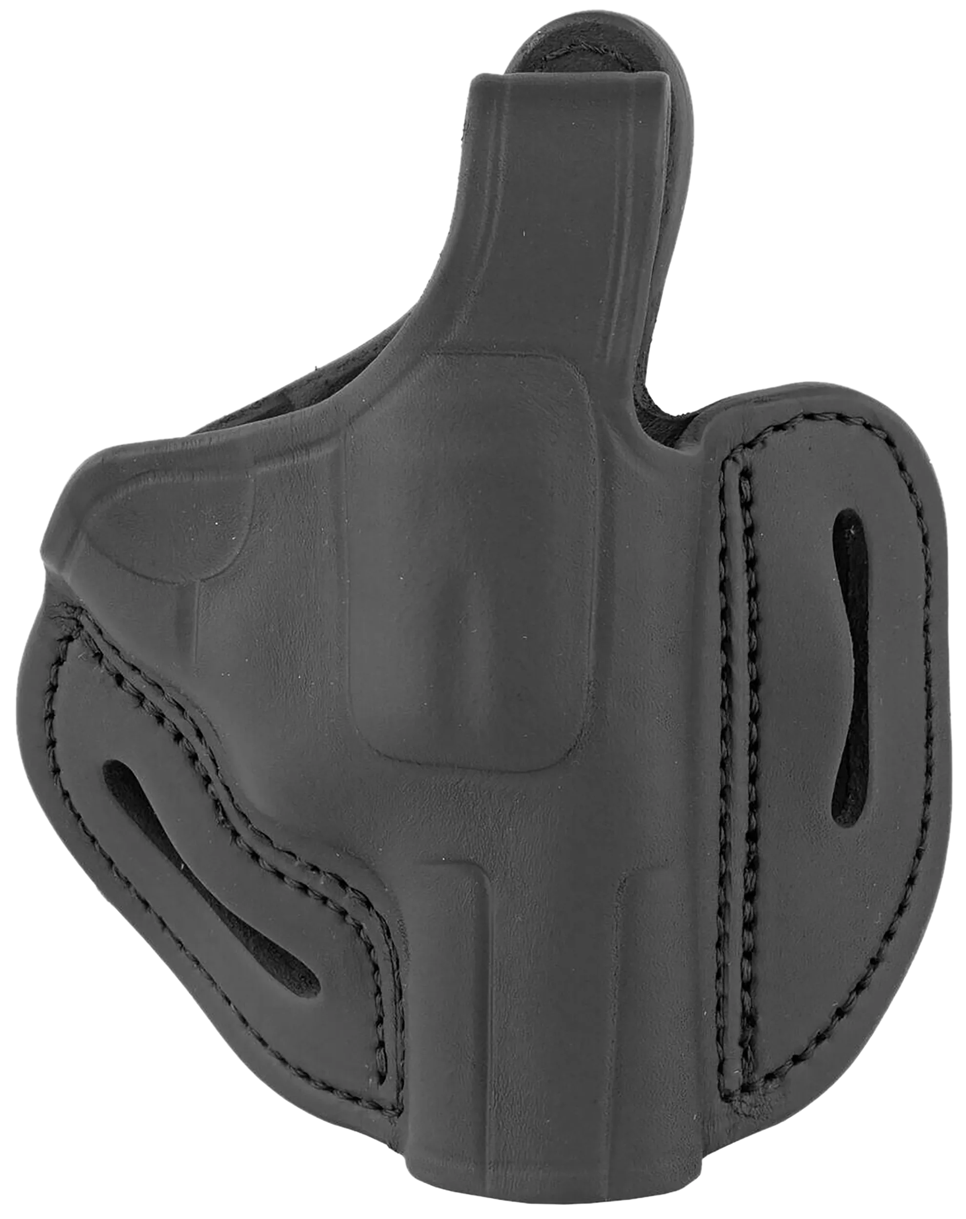 1791 Gunleather RVHX2SSBLR RVHX-2SOWB Size 02S Stealth Black Leather Fits Up to 3" Barrel, K/L-Frame, Belt Slide Right Hand