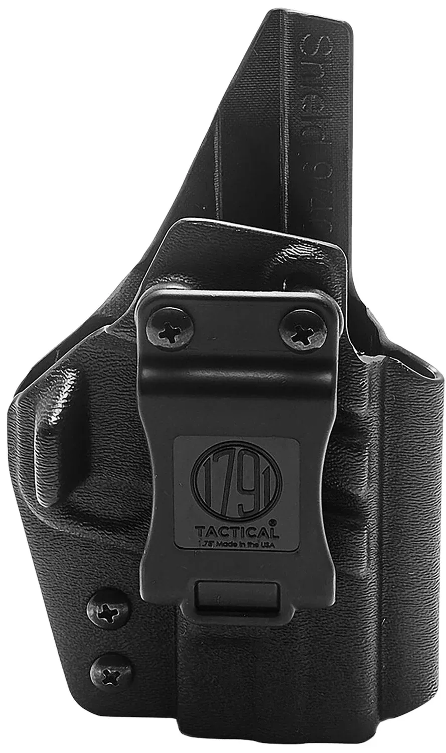 1791 Gunleather TACIWBG2CG3BLKR Tactical KydexIWB Black Kydex Belt Clip Fits Taurus G2C/G3 Right Hand