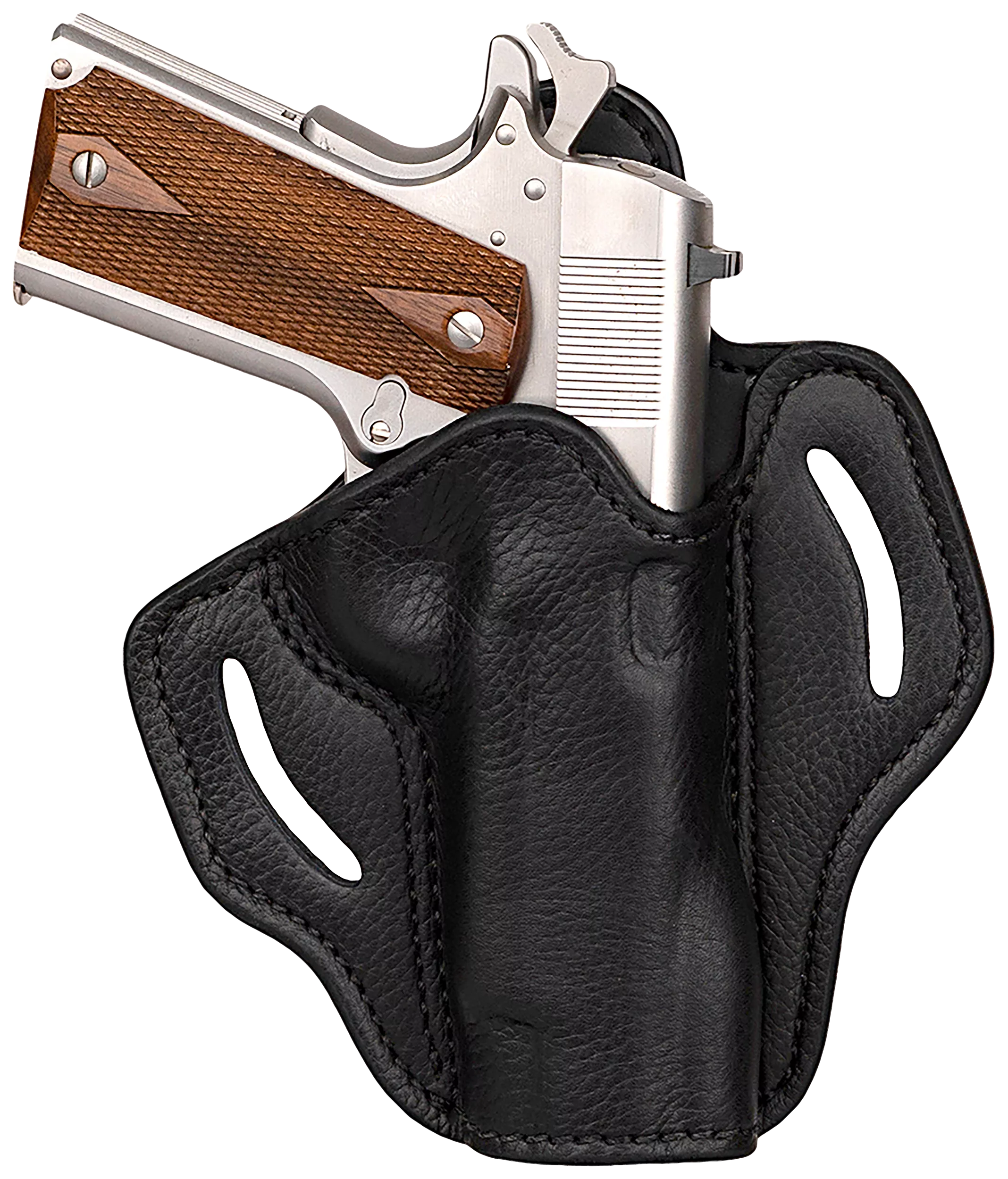 1791 Gunleather UCBH1NSBR Ultra CustomOWB Size 01 Night Sky Black Leather Belt Clip Fits 1911 Right Hand