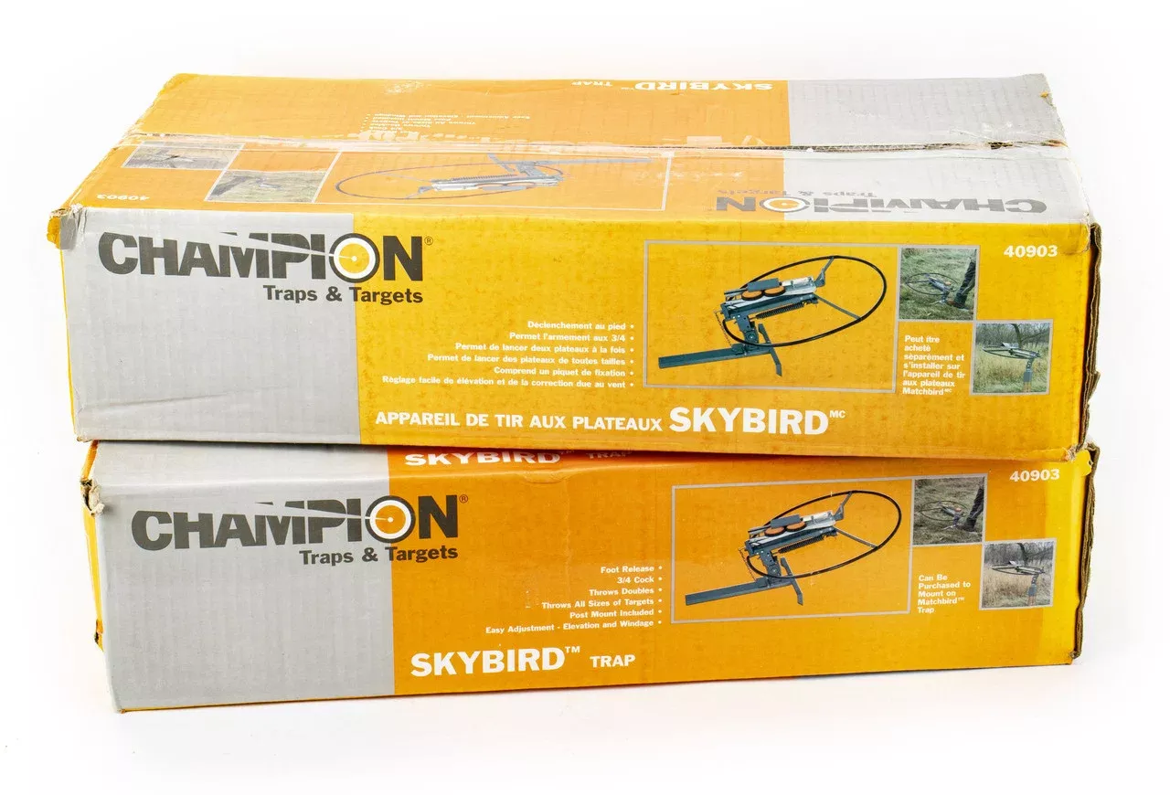 2 Pack - Champion Skybird Clay Target Thrower 3/4 Cock Foot Release