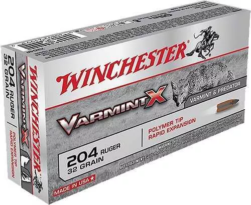 204 Ruger 20 Rounds Ammunition Winchester 32 Grain Polymer Tip