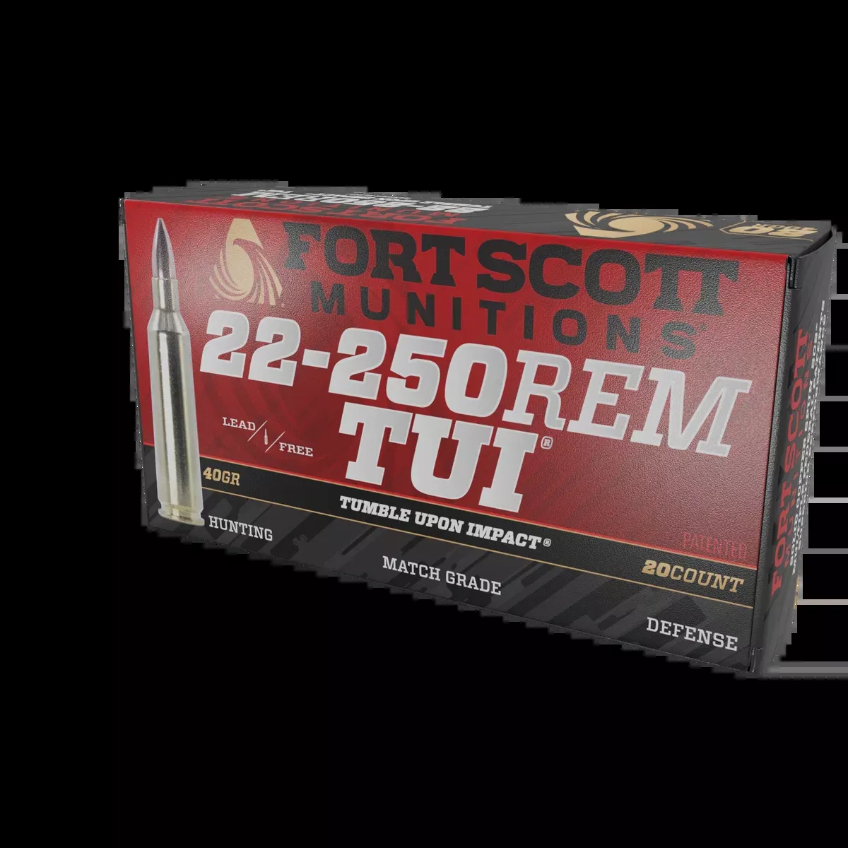 22-250 Rem Ammo SCS TUI - 40Gr Solid Copper Ammo