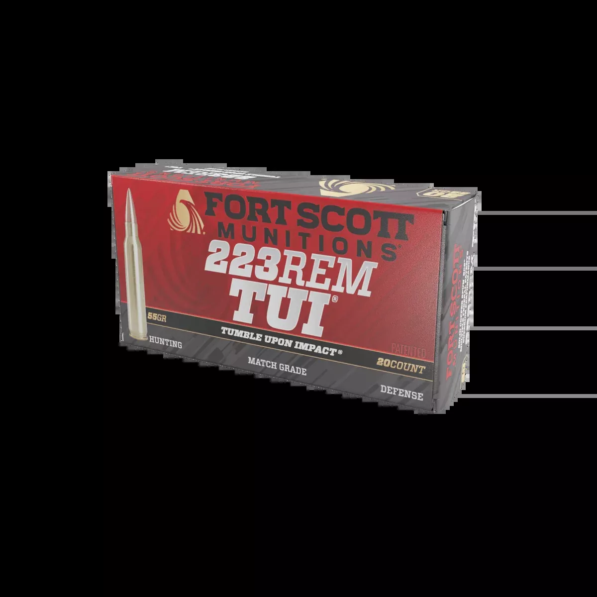 223 Rem SCS TUI - 55Gr Solid Copper Ammo