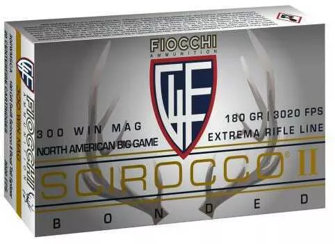 300 Winchester Magnum 20 Rounds Ammunition Fiocchi Ammo 180 Grain Bonded Polymer Tip