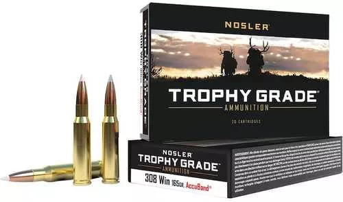 308 Winchester 20 Rounds Ammunition Nosler 165 Grain Ballistic Tip