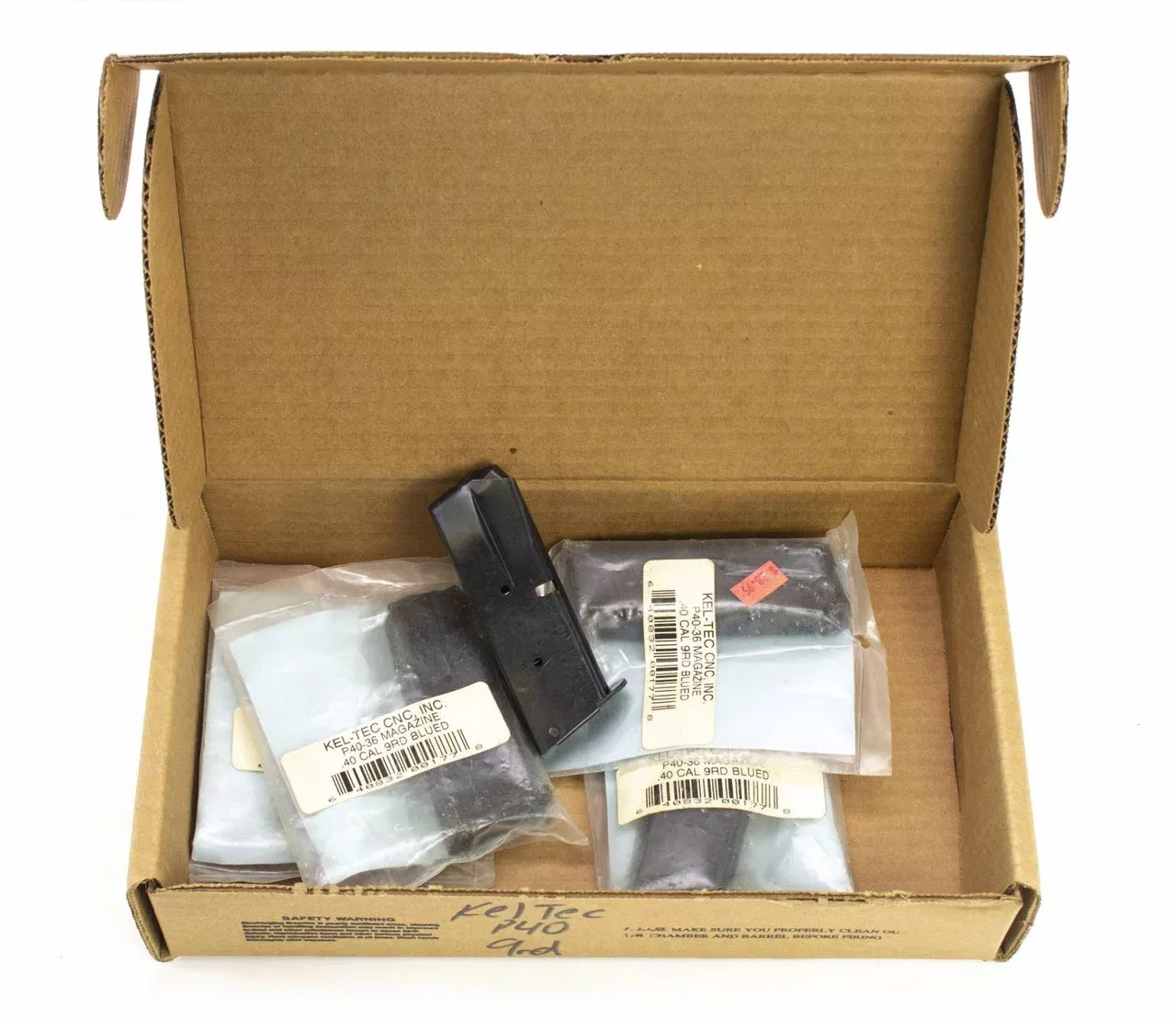 (4) KEL-TEC P40 .40SW 9RD MAGAZINES