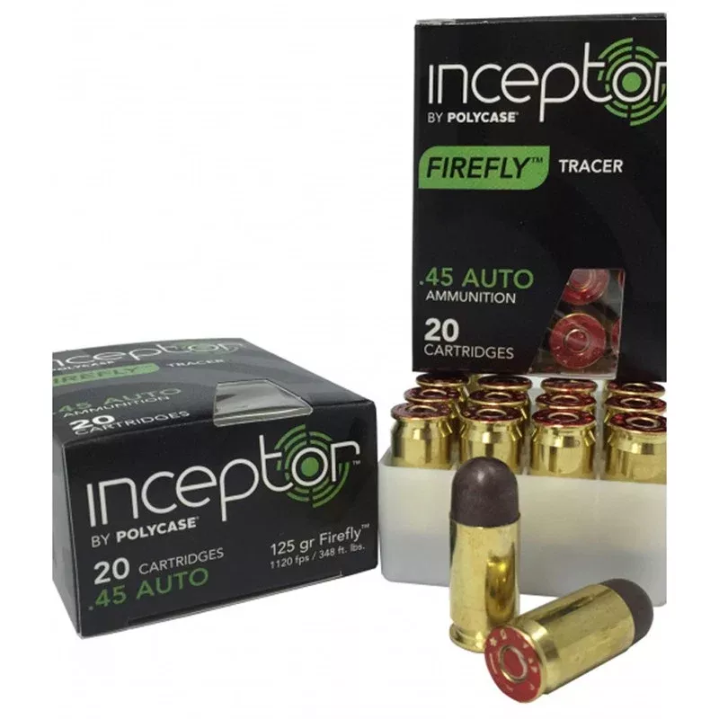 .45 ACP Inceptor 125gr Firefly Tracer - 20rds