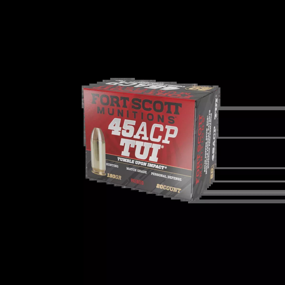 45 ACP TUI - 180Gr Solid Copper Ammo