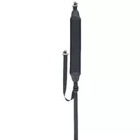 Aa & E Leathercraft Neoprene Sling With Leather Tabs Nylon Webbing Swivels Black
