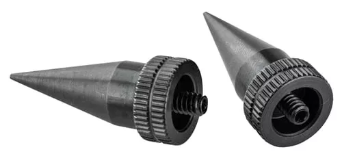 Accu-Tac LRS0200 LR-10 Set Black Oxide Aluminum with Screw On Design for Accu-Tac Bipod