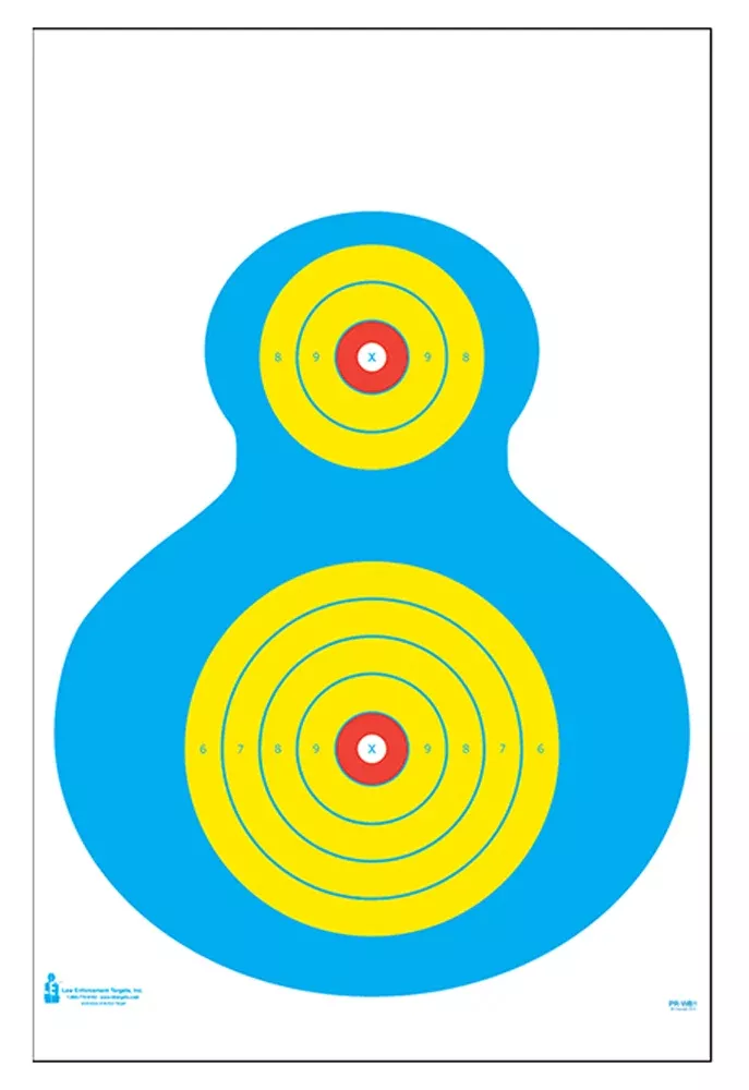 ACTION TARGET INC Discretionary Command Training Target, 23 x 35 Paper, Circles & Squares, 100 Pack DT4C100