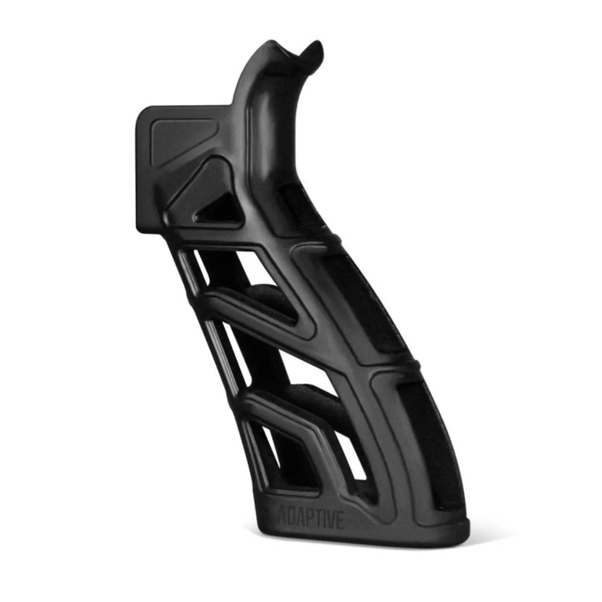 ADAPTIVE TACTICAL AT01900 Lightweight Tactical Grip (LTG)Skeletonized Black Polymer, 25 Degree Grip Angle, Fits AR Platform