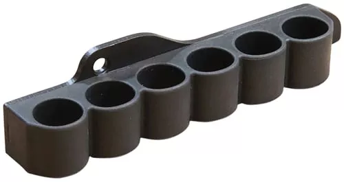 ADAPTIVE TACTICAL AT06000M Receiver Mounted Shell Carrier6rd Non-Glare Black Synthetic Rubber Fits Mossberg 500/590/ Maverick 88 12 Gauge