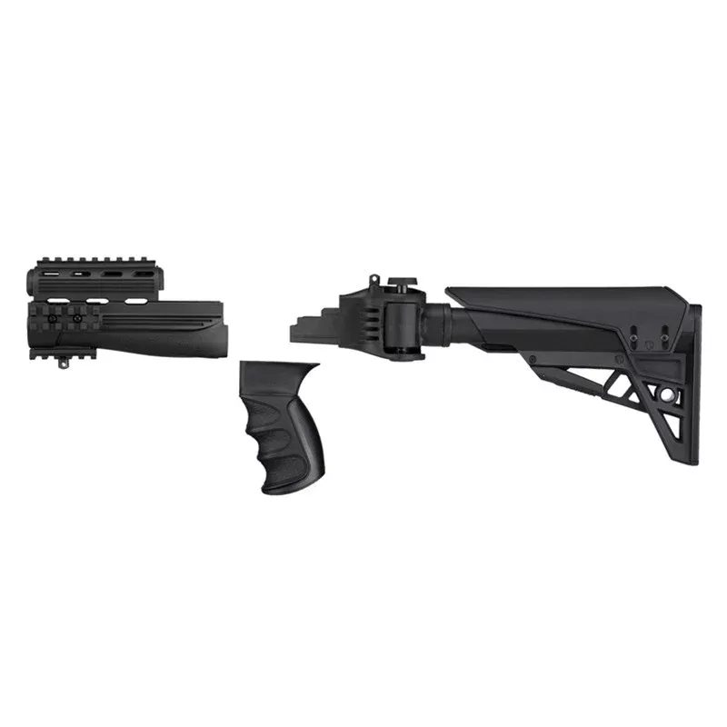 Advanced Technology B2101250 Strikeforce Stock Package Ajd 6 Position Side Folding Black Synthetic for AK-47