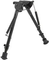 Allen 2207 Bozeman Bipod Made Of Black Aluminum With Sling Swivel Stud Attachment, Rubber Feet & 6- 9 " Vertical Adjustment For Rifles