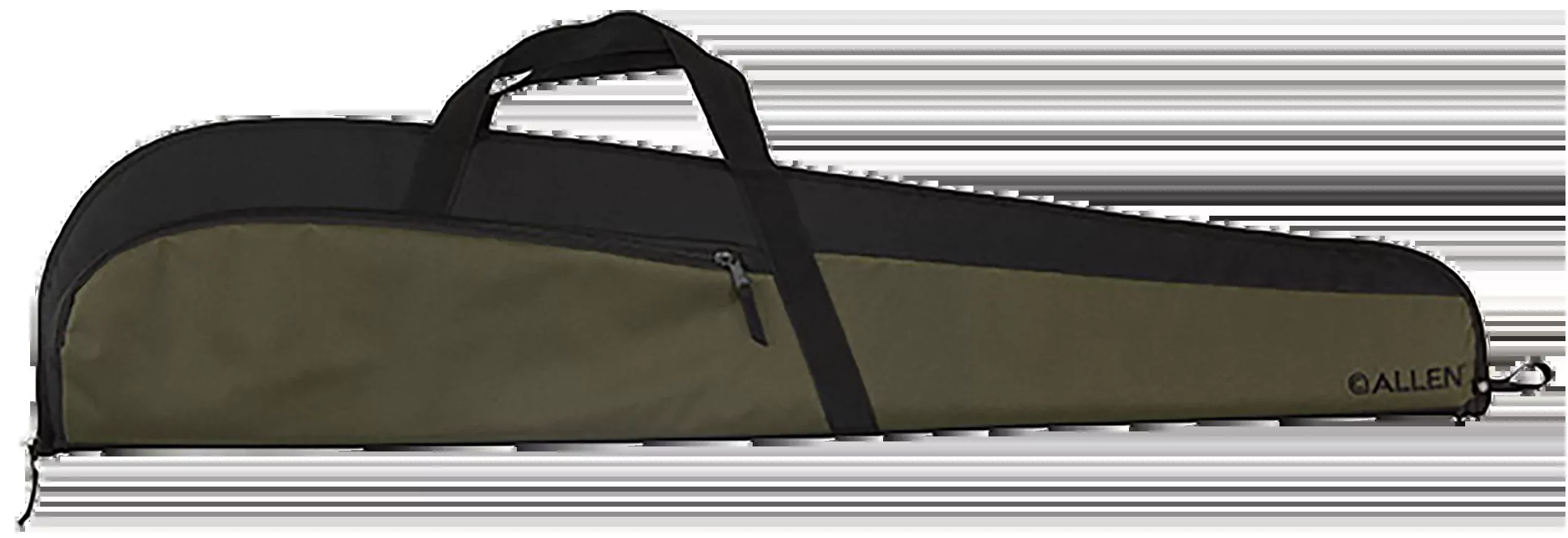 Allen Powell 46-Inch Rifle Case, Green with Black Trim, 600-Denier Polyester, Lockable Zippers, 69346