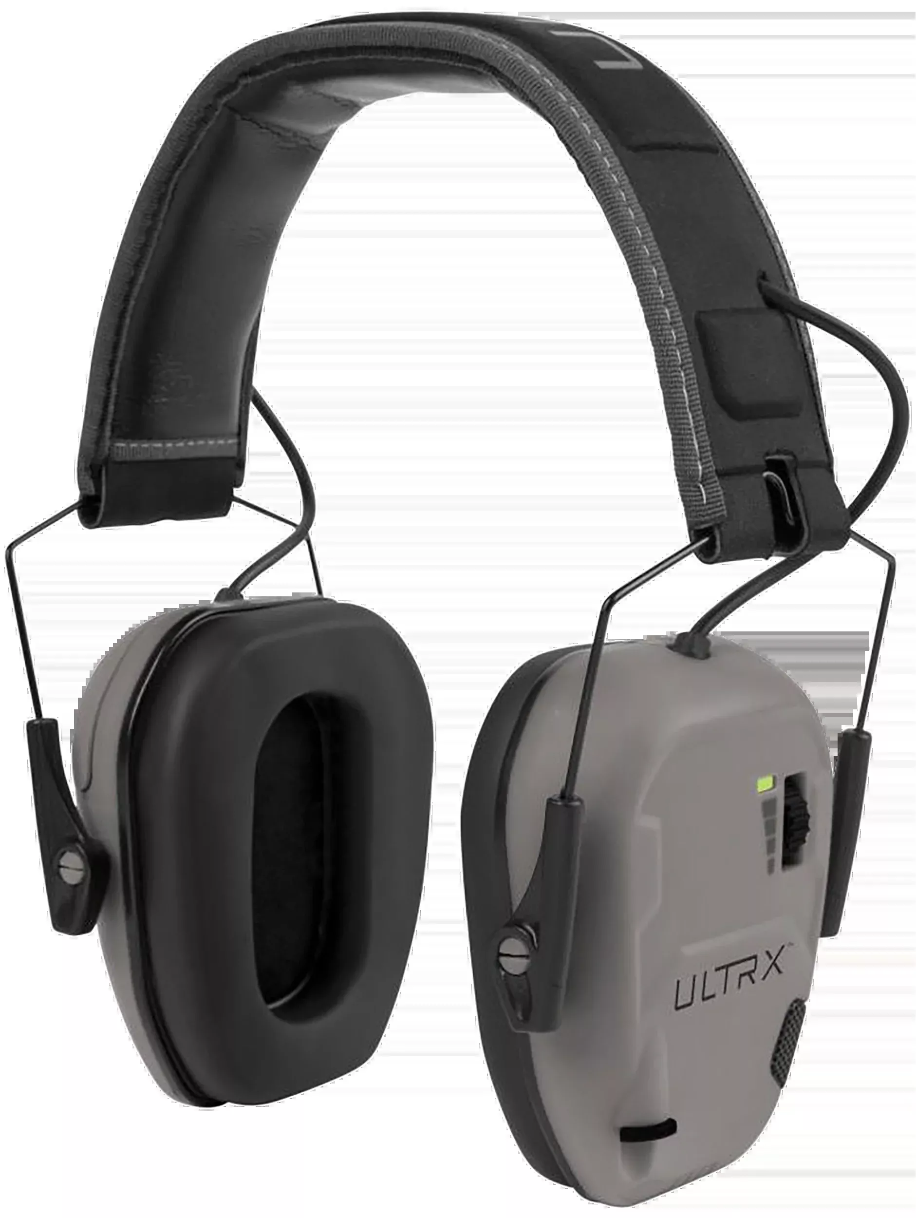 Allen ULTRX Bionic Electronic Earmuff, 22 dB Noise Reduction Rating, Aux Port, Cement Gray 4143