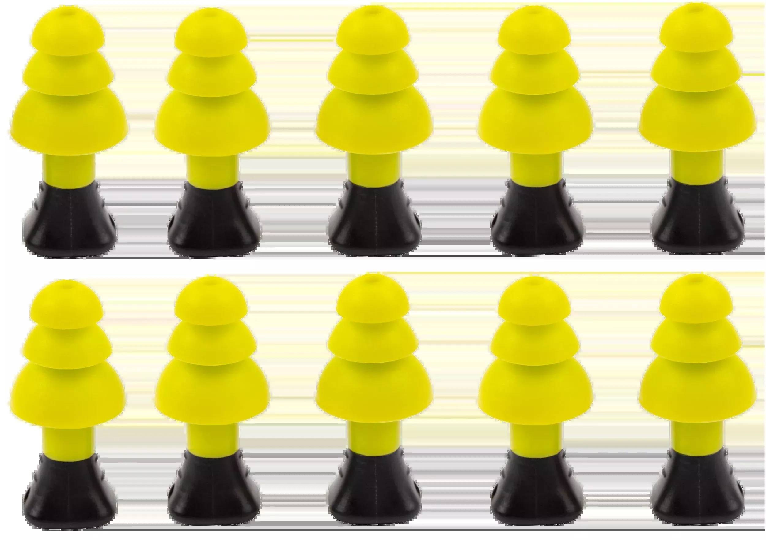 Allen ULTRX Silicone Ear Plugs, Noise Reduction Rating 26 dB, Yellow, 5 Pairs – 4122