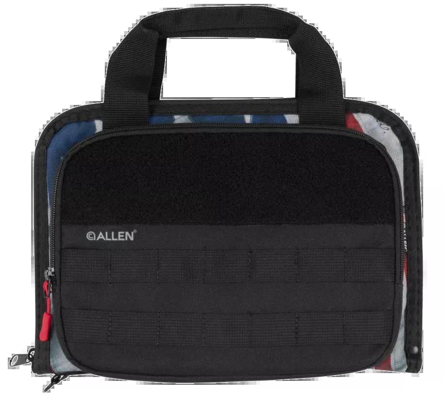 Allen Victory Double Pistol Case, American Flag Design, Zippered Carry Bag, Holds 2 Handguns, 1122