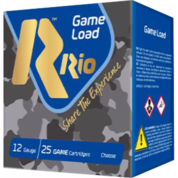 AME LOAD 30 12 GAUGE 2-3/4” #7.5 SHOT SHOTGUN AMMO GAME LOAD 12 GAUGE 2-3/4” 1-1/16 OZ #7.5 SHOT 25/BOX