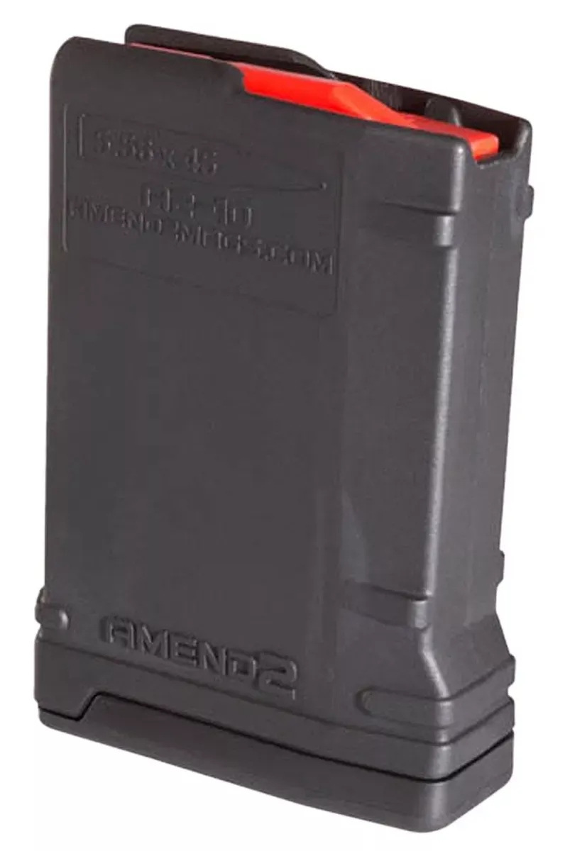 AMEND2 10 ROUND AR-15 MAGAZINE | 223 Wylde/5.56 NATO/.300 Blackout | BLACK - 556MOD2BLK10