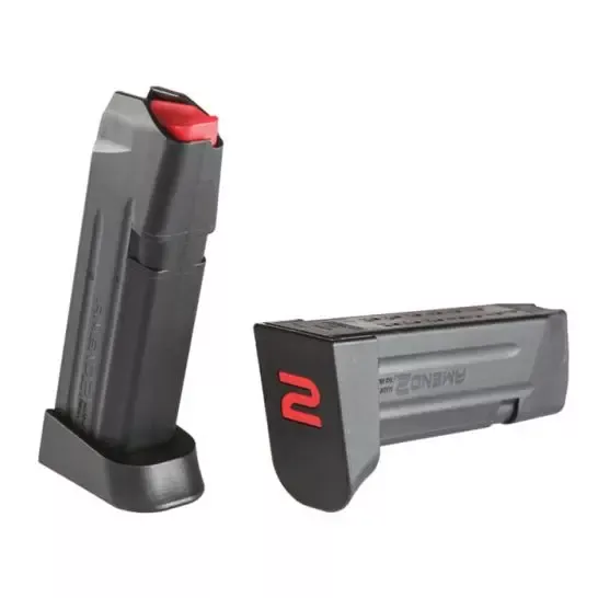 AMEND2 A2 15 ROUND 9MM GLOCK 19 DETACHABLE MAGAZINE | BLACK - A2GLOCK19BLK