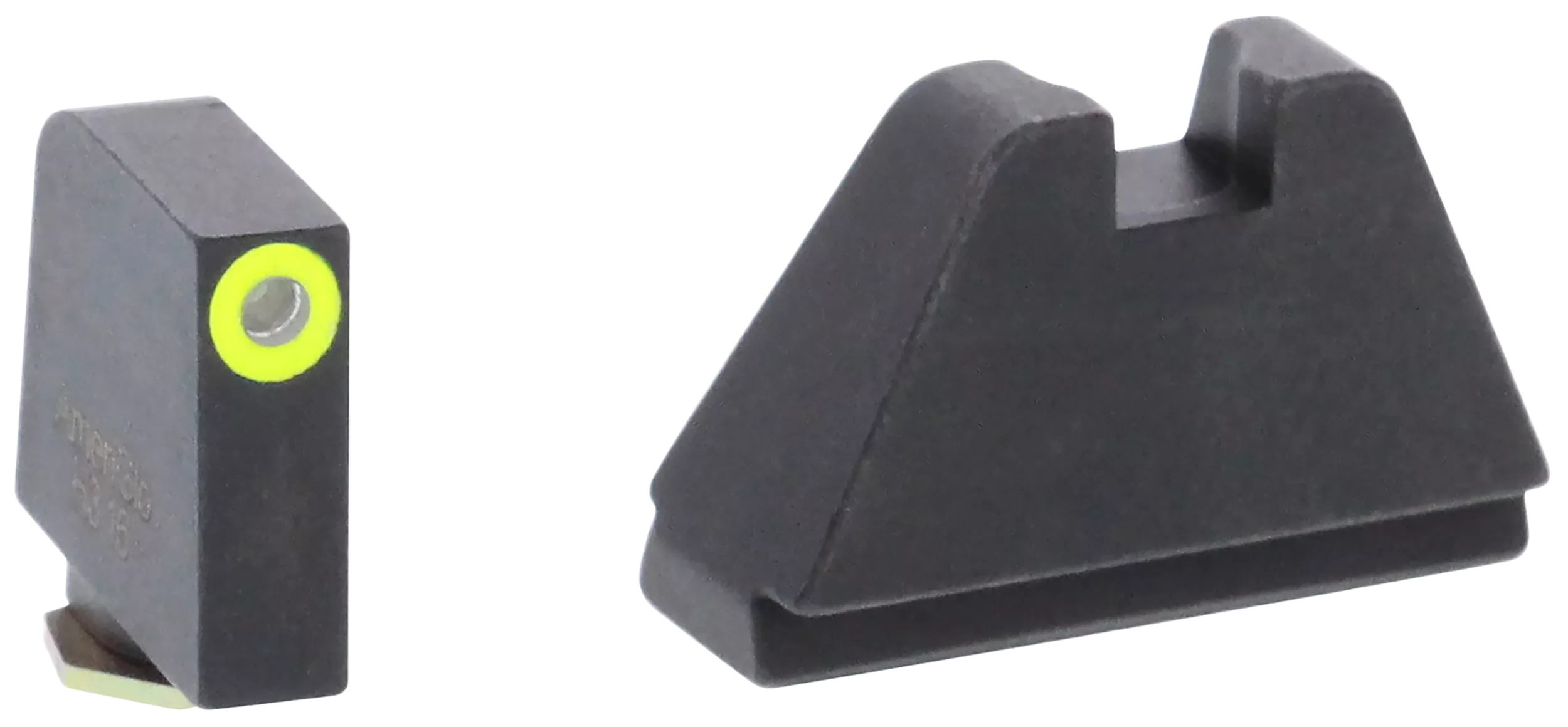 AmeriGlo GL682 Optic Compatible Sight Set for Glock5XL Tall Green Tritium LumiGreen Outline Front Sight-Black Rear Sight