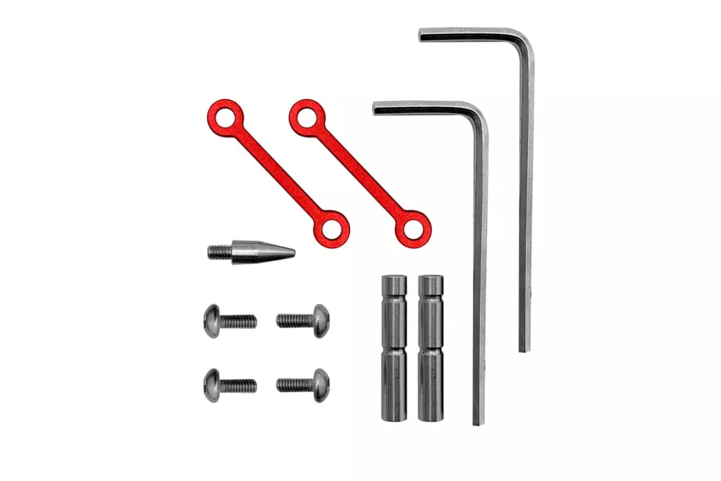 Anti-Walk Pin Set in Anodized Red