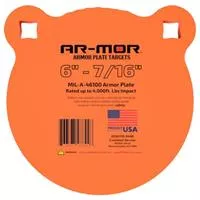 Ar- Mor 6 " Gong Mil41600 Steel 7/16 " Thick