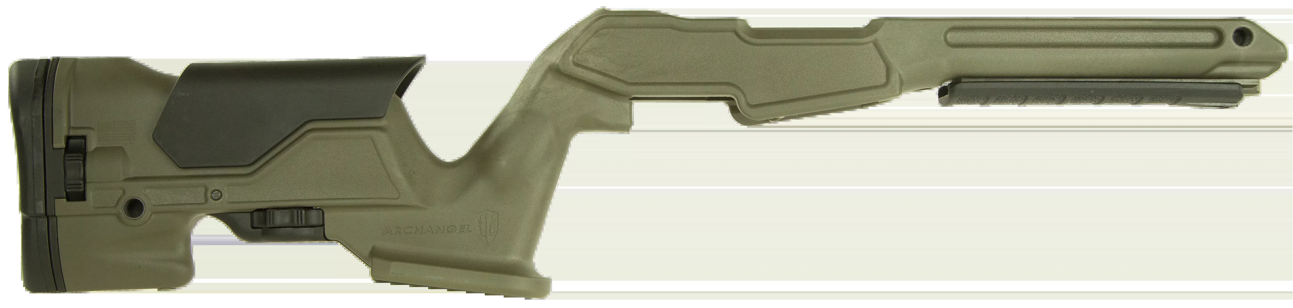 Archangel AAP1022OD Precision Stock OD Green Synthetic Fixed Adjustable Cheek Riser for Ruger 10/22