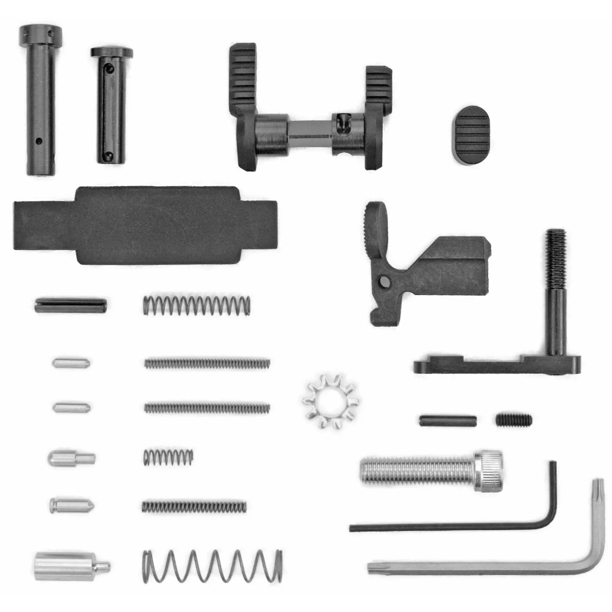 Armaspec AR-15 Superlight Lower Parts Kit .223/5.56, Black Stainless Components ARM252-BLK