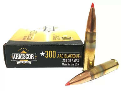 Armscor FAC300AAC2N USA 300 Blackout 208 gr Hornady A-Max - 20 Rounds per Box