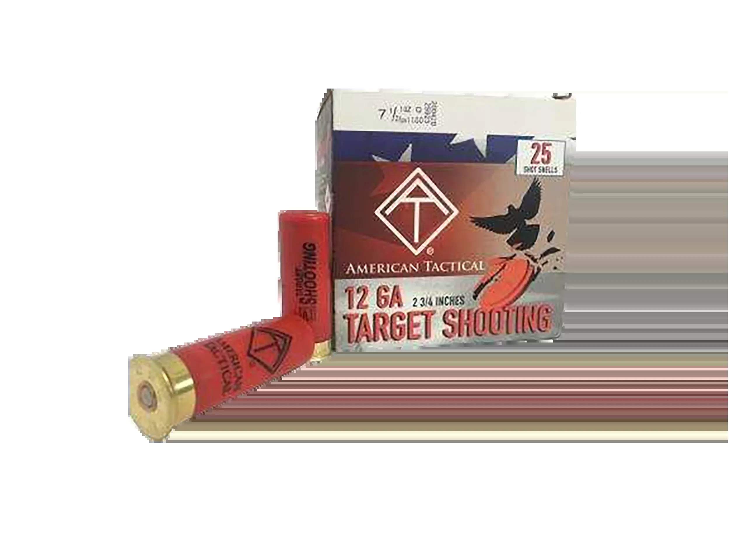 ATI 12 Gauge 2.75in Target Shotgun Shells 1oz #7.5 Shot 25rd Box (10/Case) 240379