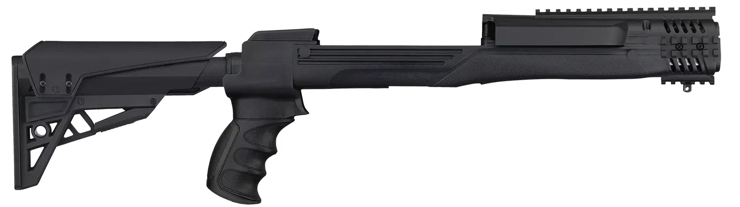 ATI Outdoors B2101210 StrikeforceBlack Synthetic Chassis with Fully Adjustable Folding Stock, X-1 Style Grip, Fits Ruger Mini-14/Mini-Thirty