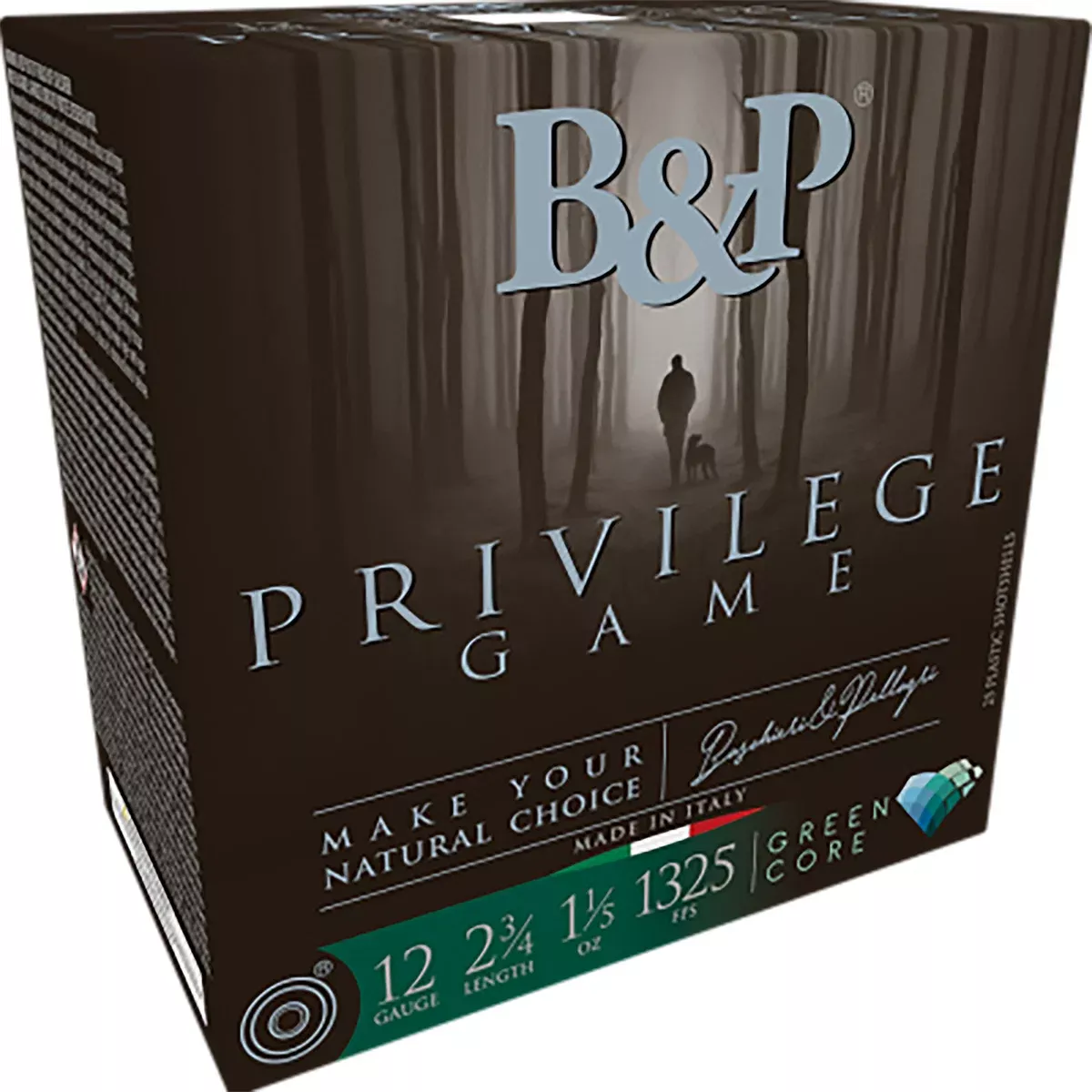 B&p Ammunition 12B15PG6 Privilege Game12Gauge 2.75" 1 1/5oz 6Shot 25 Per Box/10 Case
