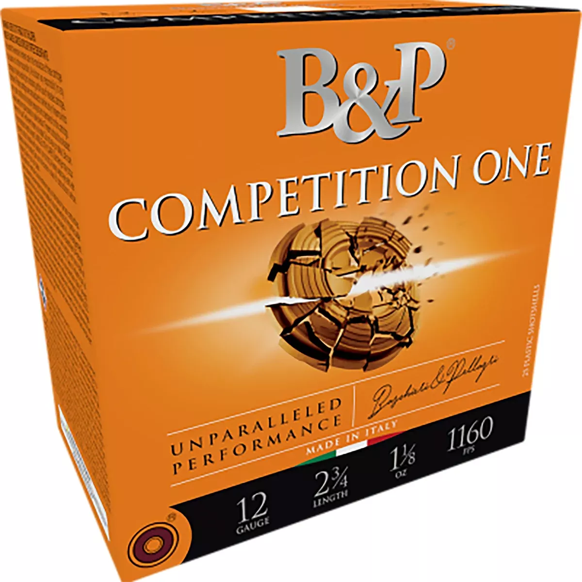 B&p Ammunition 12B32CP7 Competition One12Gauge 2.75" 1 1/8oz 7.5Shot 25 Per Box/10 Case