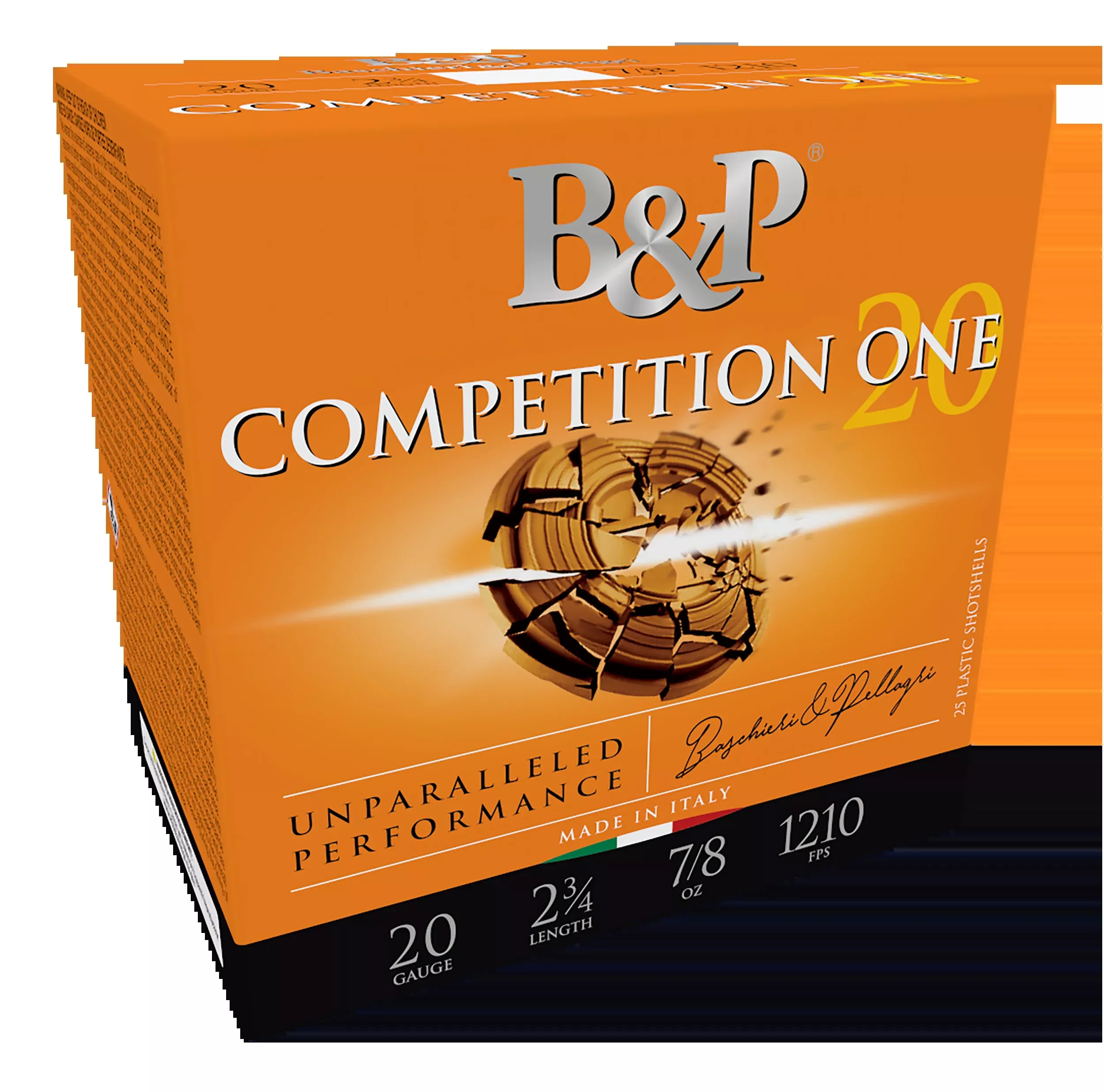 B&P Ammunition Competition One 20 Gauge Shotshells 2-3/4in 7/8oz #8 Lead 20B78CP8