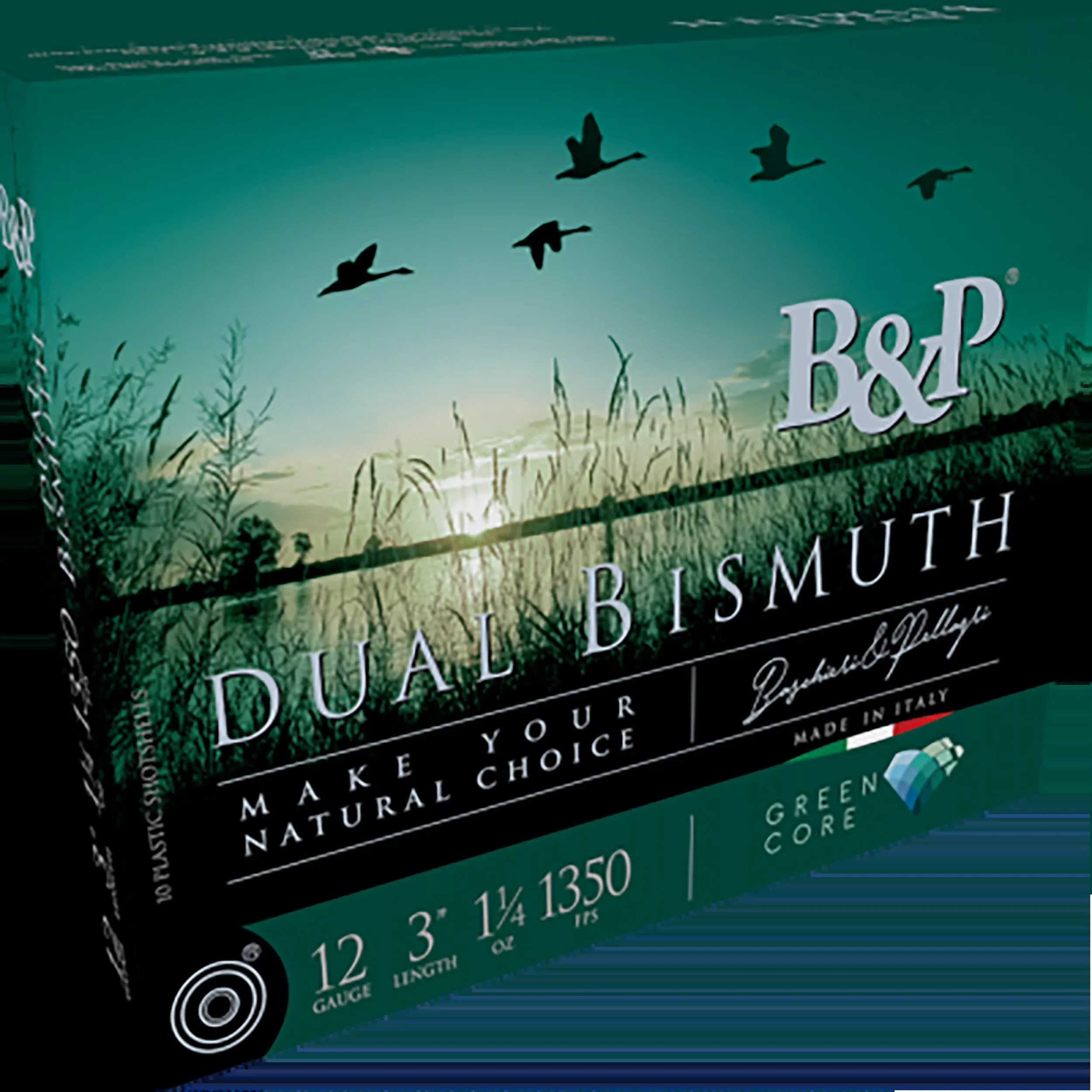 B&P Ammunition Dual Bismuth 12 Gauge 3in 1-1/4 oz #4/#3 Shotshell 10rd 12B4DB43