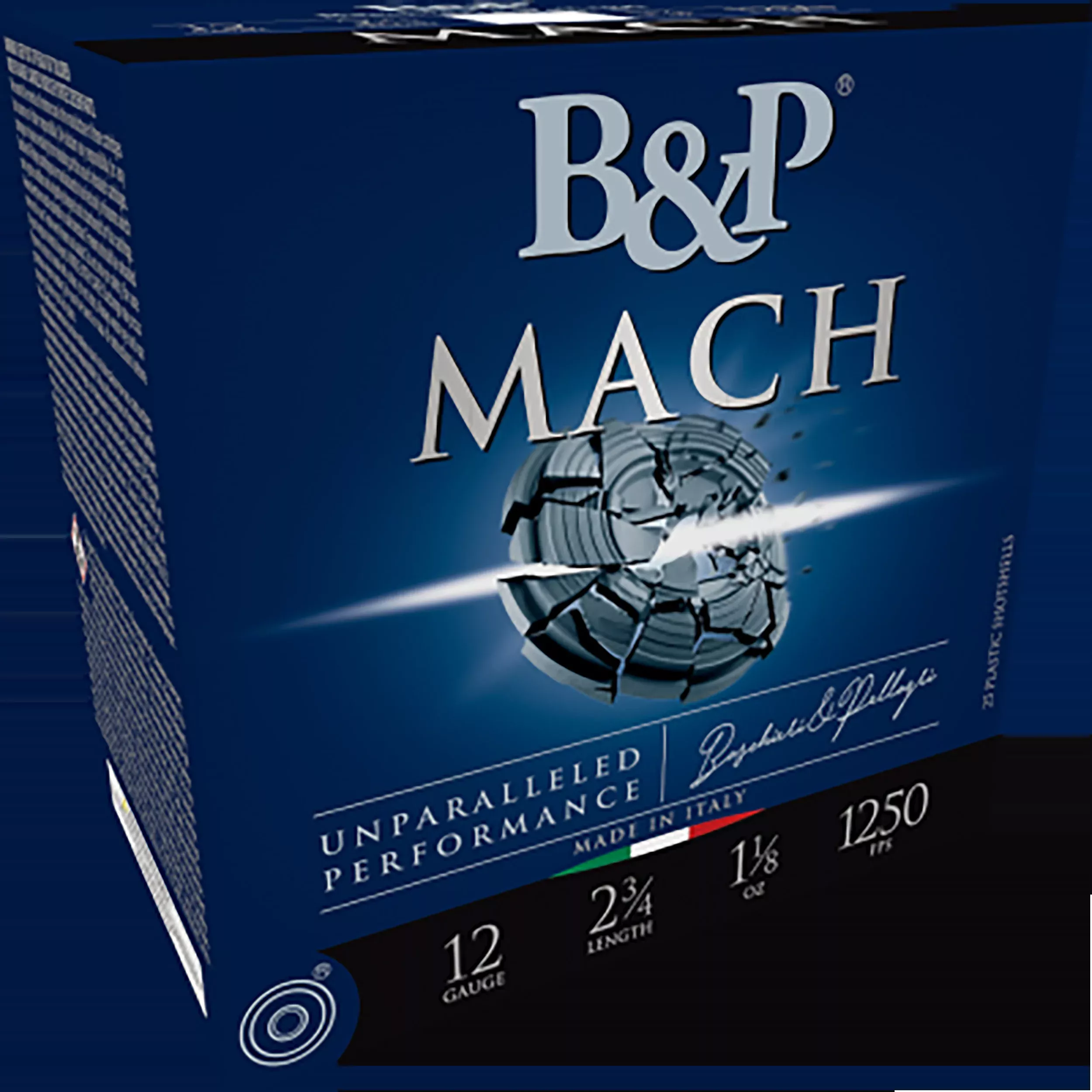 B&P Ammunition Mach 12 Gauge 2.75in 7/8oz #8 Lead Shotshells 25rd Box 12B78F28