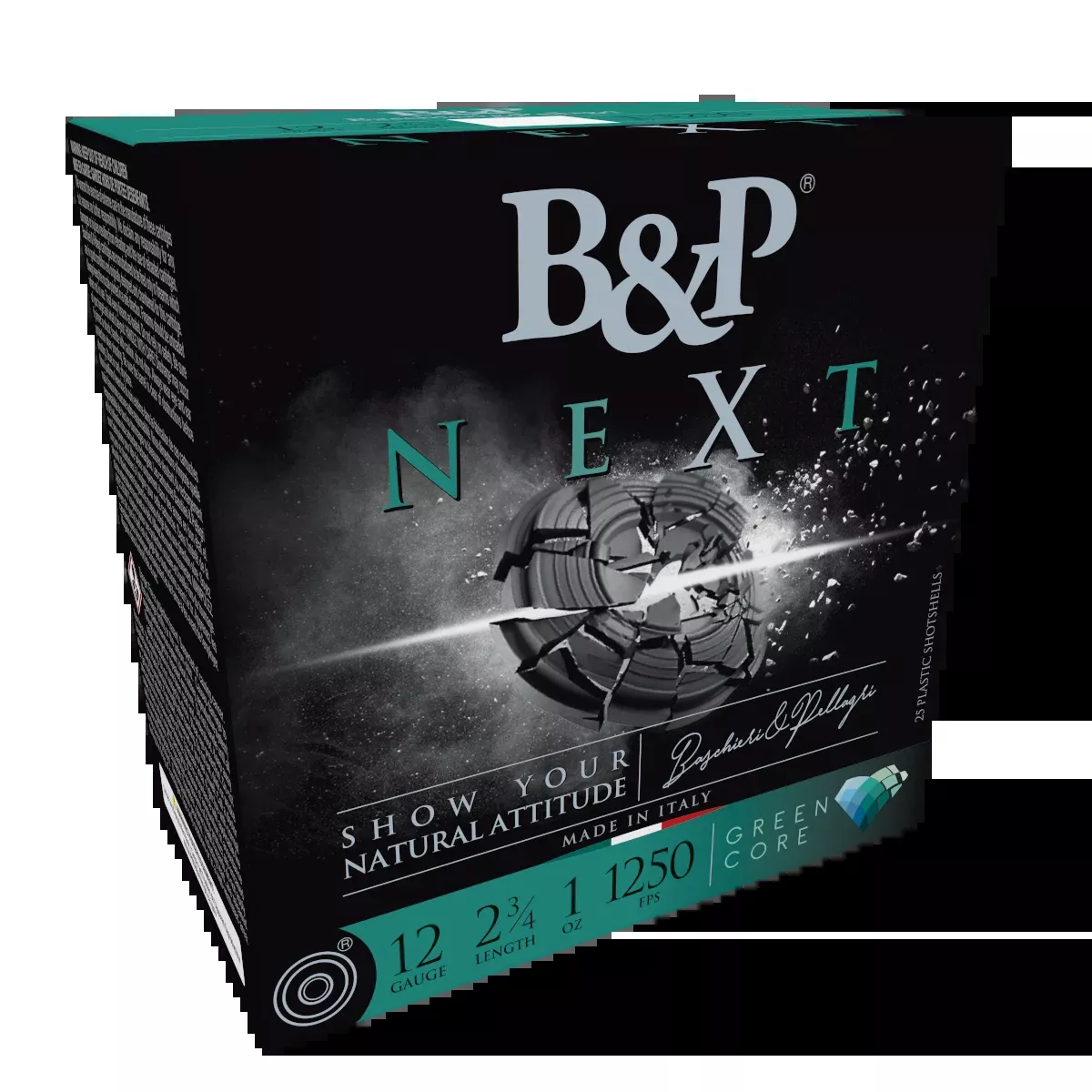 B&P Ammunition NEXT 12 Gauge 2.75in 1 oz #8 Lead Shotshells 1250 FPS 12B1NX8