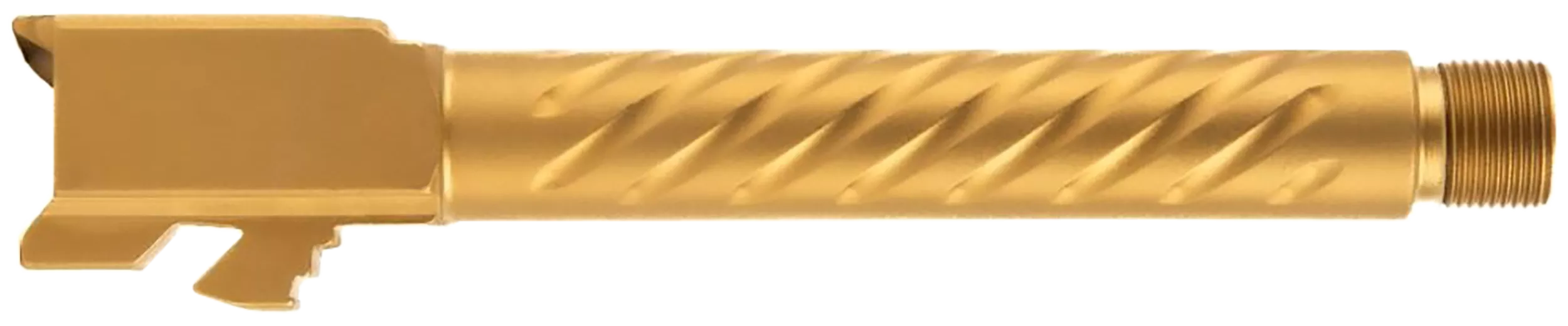 Ballistic Advantage BAPSG175T3G Premium Series9mm Luger Fits Glock 17 Gen 5 Fluted Threaded Gold PVD Stainless Steel