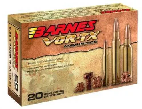 Barnes 5.56mm NATO 70 Grain TSX - 20 Rounds for Tactical Excellence
