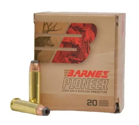 Barnes Pioneer Ammunition 357 Magnum Original Jacketed Flat Nose 180 Grain Box of 20