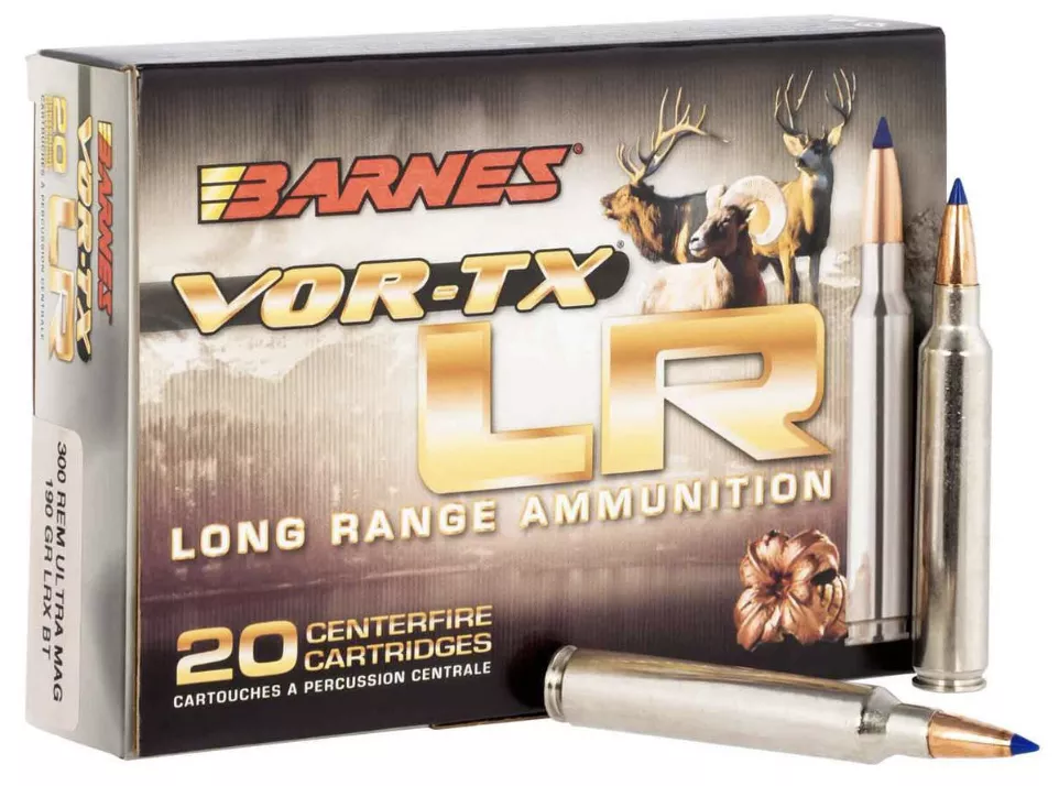 Barnes VOR-TX LR 300 Remington Ultra Magnum (RUM) Ammo 190gr LRX 20rds - 29011